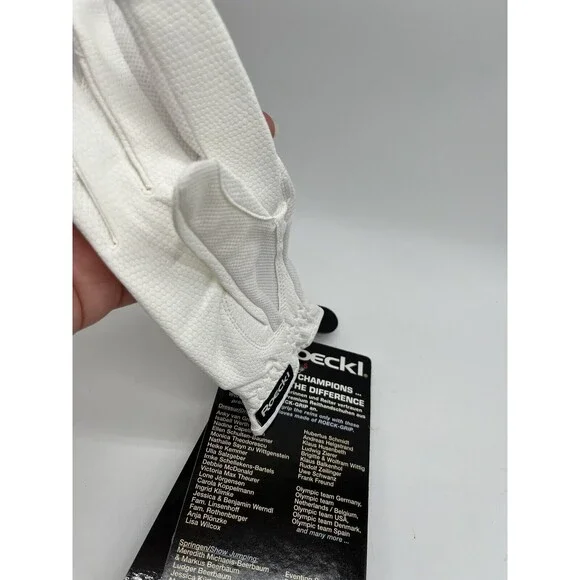 Roeckl Sports Roeck-Grip Equestrian Riding Gloves - White Size 6.5 - Picture 8 of 10